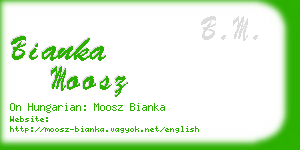 bianka moosz business card